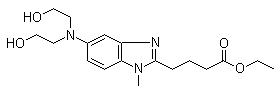 5-[Bis(2-hydroxyethyl)amino]-1-methyl-1H-benzimidazole-2-butanoic acid ethyl ester  3543-74-6
